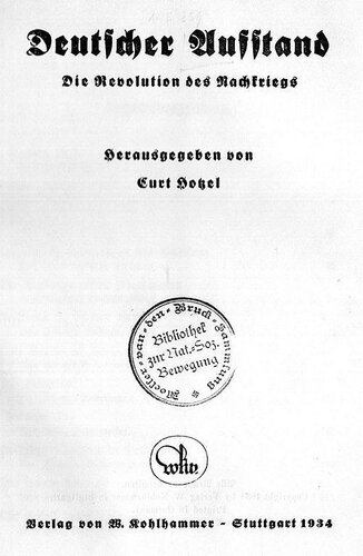 ﻿قیام آلمان: انقلاب پس از جنگ