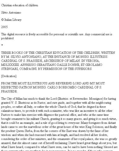 ﻿در مورد تربیت مسیحی و سیاسی کودکان