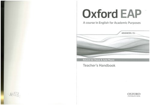 ﻿Oxford EAP: Advanced/C1: Teacher's Book، DVD و بسته CD Audio