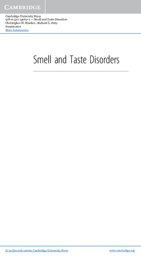 ﻿اختلالات بویایی و چشایی: پزشک جیبی کمبریج