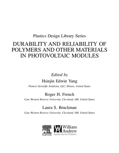 ﻿دوام و قابلیت اطمینان پلیمرها و سایر مواد در ماژول های فتوولتائیک (کتابخانه طراحی پلاستیک)