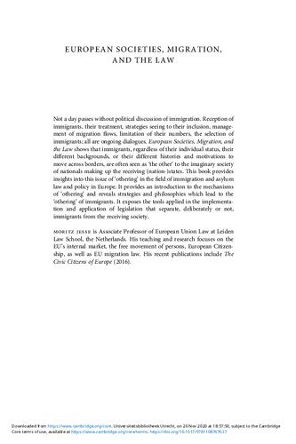 ﻿جوامع اروپایی، مهاجرت و قانون: «دیگران» در میان «ما»