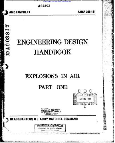 ﻿کتابچه راهنمای طراحی مهندسی - انفجار در هوا