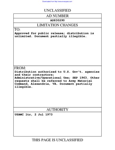 ﻿کتابچه راهنمای طراحی مهندسی - سری مهمات بخش 1، مهمات توپخانه - عمومی