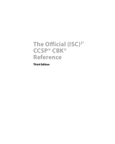 ﻿مرجع رسمی (ISC)2 CCSP CBK