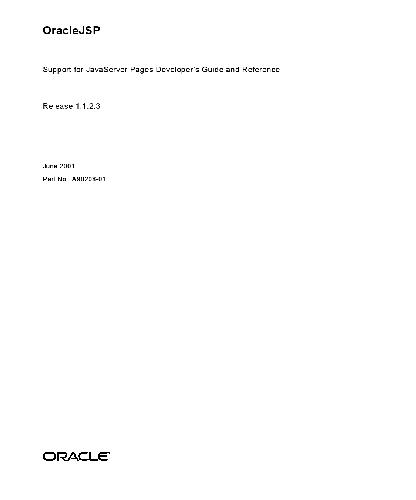 ﻿پشتیبانی OracleJSP برای راهنما و مرجع برنامه‌نویس صفحات JavaServer