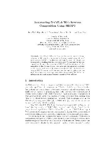 ﻿خودکارسازی ترکیب سرویس های وب DAML-S با استفاده از SHOP2