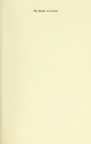 ﻿سیاه پوستان در کانادا: یک تاریخ