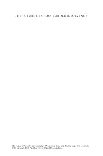 ﻿آینده ورشکستگی فرامرزی: غلبه بر تعصبات و بستن شکاف ها