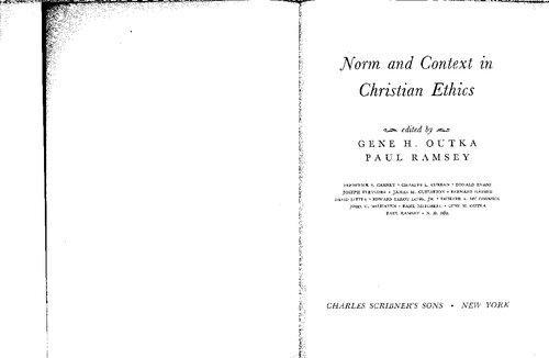 ﻿هنجار و زمینه در اخلاق مسیحی