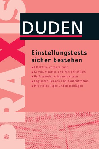 ﻿Einstellungstests sicher bestehen