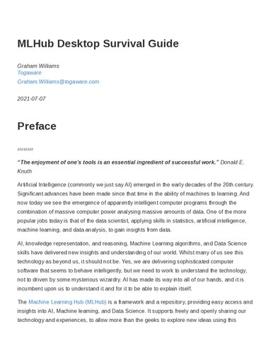 ﻿راهنمای بقای دسکتاپ MLHub