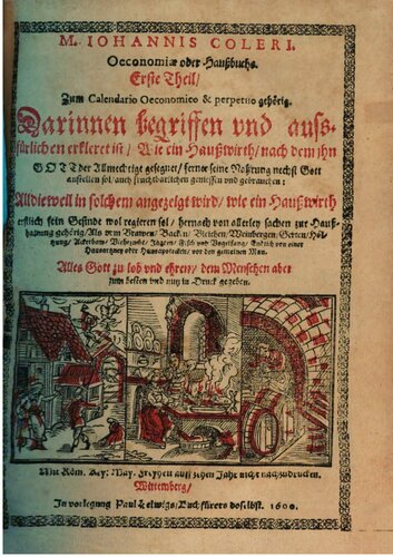 ﻿اقتصاد. یا Haußbuch: On the Calendario Oeconomico