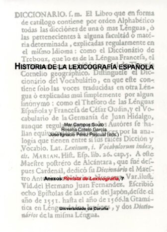 ﻿Historia de la lexicografía espanola / تاریخچه فرهنگ نویسی اسپانیایی