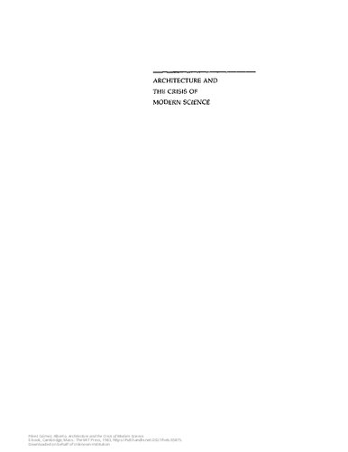 ﻿معماری و بحران علم مدرن