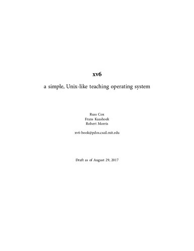 ﻿xv6: یک سیستم عامل آموزشی ساده و شبیه به یونیکس