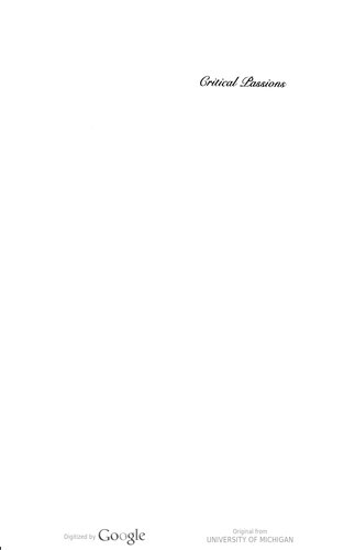 ﻿احساسات انتقادی: مقالات منتخب (مداخلات پسا معاصر / آمریکای لاتین در ترجمه)