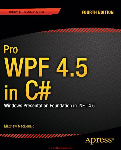 ﻿Pro Wpf 4.5 در C#: Windows Presentation Foundation در Net 4.5