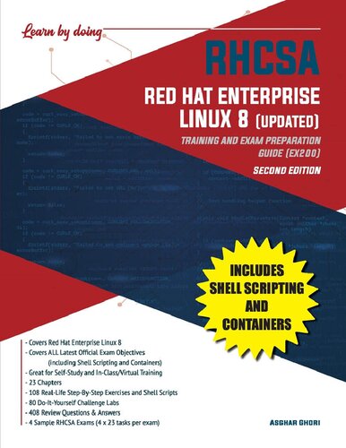 ﻿RHCSA Red Hat Enterprise Linux 8 (به روز شده): راهنمای آموزشی و آمادگی آزمون (EX200)، ویرایش دوم