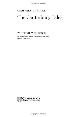 ﻿Chaucer: The Canterbury Tales (نشان های برجسته ادبیات جهان (جدید))