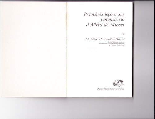 ﻿Premieres lecons sur lorenzaccio