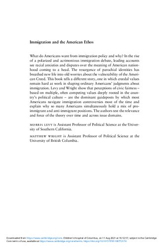 ﻿مهاجرت و اخلاق آمریکایی