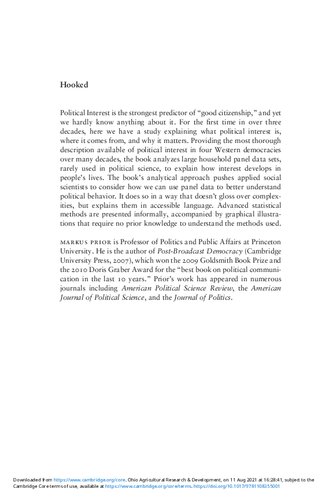 ﻿Hooked: چگونه سیاست منافع مردم را جلب می کند