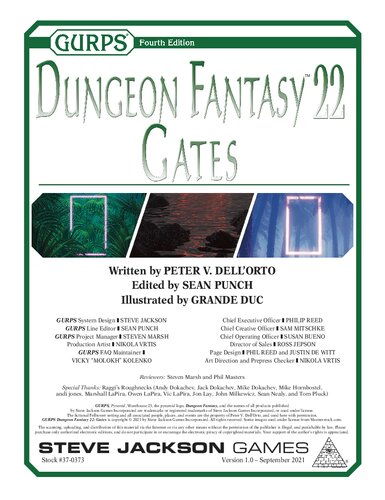 ﻿GURPS Dungeon Fantasy 22: Gates