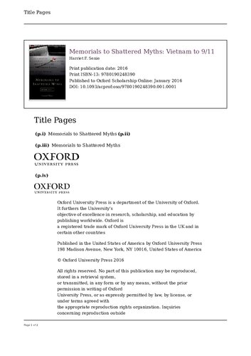 ﻿یادبود اسطوره های درهم شکسته: ویتنام تا 11 سپتامبر