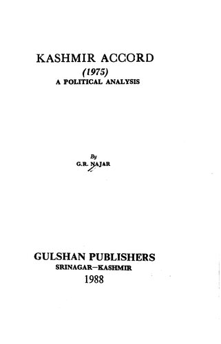 ﻿توافق کشمیر (1975): یک تحلیل سیاسی