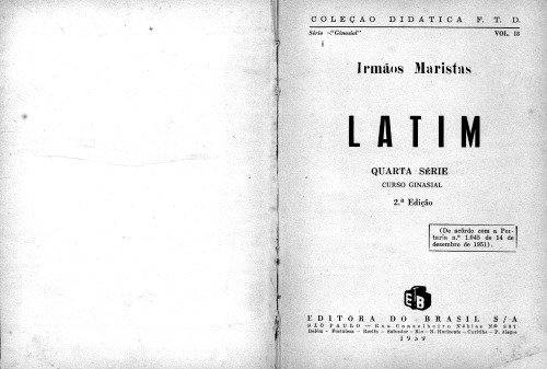 ﻿لاتین: کلاس چهارم دبیرستان