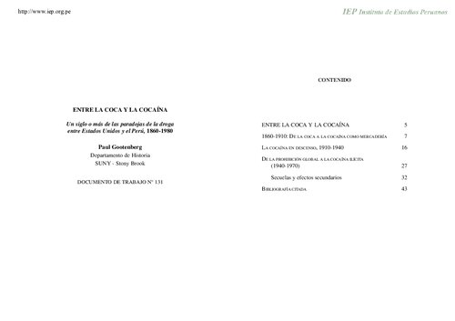 ﻿بین کوکا و کوکائین: یک قرن یا بیشتر پارادوکس مواد مخدر بین ایالات متحده و پرو، 1860-1980