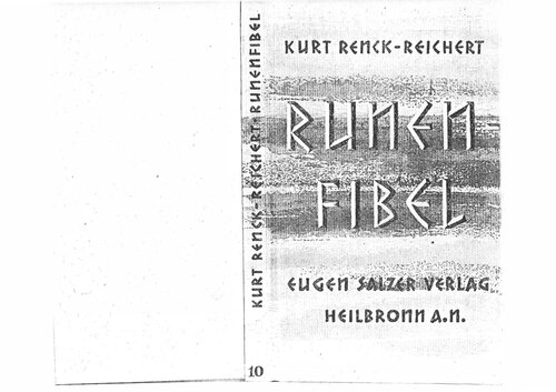 ﻿Renck-Reichert, Kurt - Rune Primer (1938, 43 p., scan, breakture)