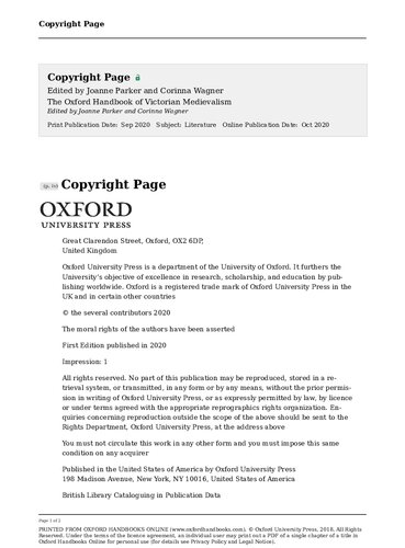 ﻿کتاب راهنمای آکسفورد قرون وسطی ویکتوریا