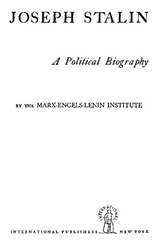 ﻿جوزف استالین: بیوگرافی سیاسی