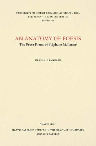 ﻿Anatomy of Poesis: The Prose Poems of Stephane Mallarmé