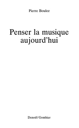 ﻿فکر کردن به موسیقی امروز