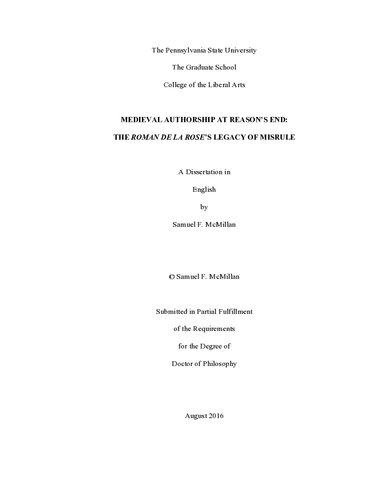 ﻿تألیف قرون وسطی در پایان عقل: میراث روم د لا رز از اشتباه