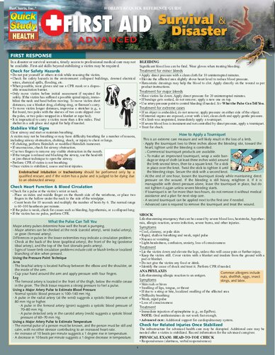 ﻿کمک های اولیه پیشرفته - بقا