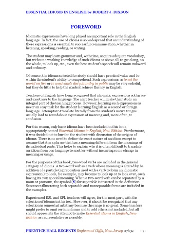 اصطلاحات اساسی در انگلیسی (سری انگلیسی انگلیسی Dixon)