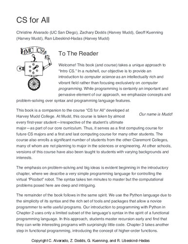 ﻿CS برای همه: مقدمه ای بر علوم کامپیوتر با استفاده از پایتون