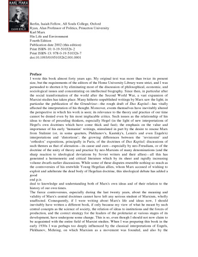 ﻿کارل مارکس: زندگی و محیط زیست او، چاپ چهارم