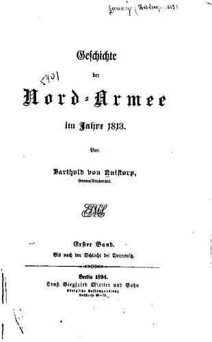 ﻿تاریخچه ارتش شمالی در سال 1813