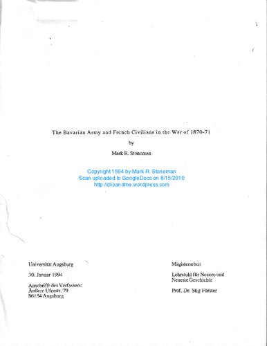 ﻿ارتش باواریا و غیرنظامیان فرانسوی در جنگ 1870-1871