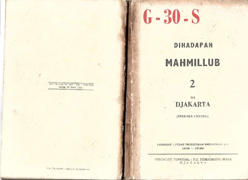 ﻿من 
چیزهای سود: G-30-S در مقابل Mahmillub 2 در Jakarta