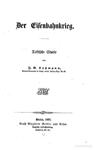 ﻿جنگ راه آهن مطالعه تاکتیکی