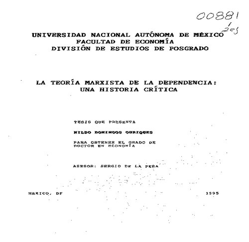 ﻿نظریه وابستگی مارکسیستی: تاریخ انتقادی
