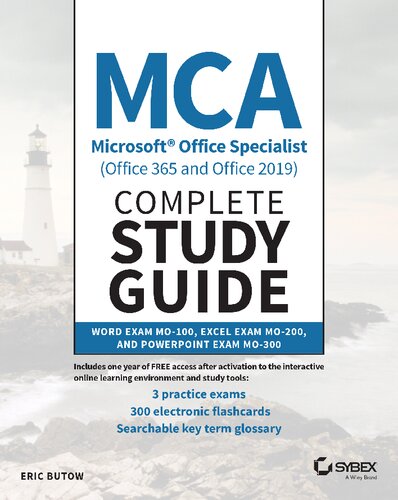 ﻿MCA Microsoft Office Specialist (Office 365 و Office 2019) راهنمای مطالعه کامل: Word Exam MO-100، Excel Exam MO-200، و PowerPoint Exam MO-300