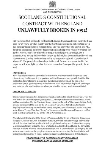 ﻿اسکاتلند خیانت شده