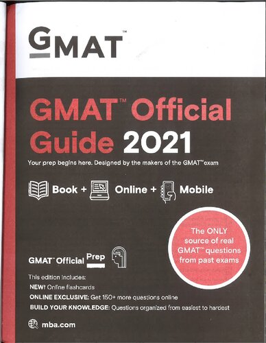 ﻿راهنمای رسمی GMAT 2021: کتاب + بانک سوالات آنلاین